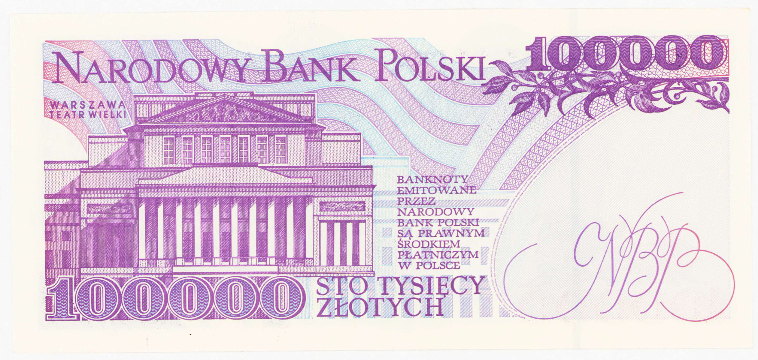 III RP. 100.000 złotych 1993 seria A - PIERWSZA SERIA
